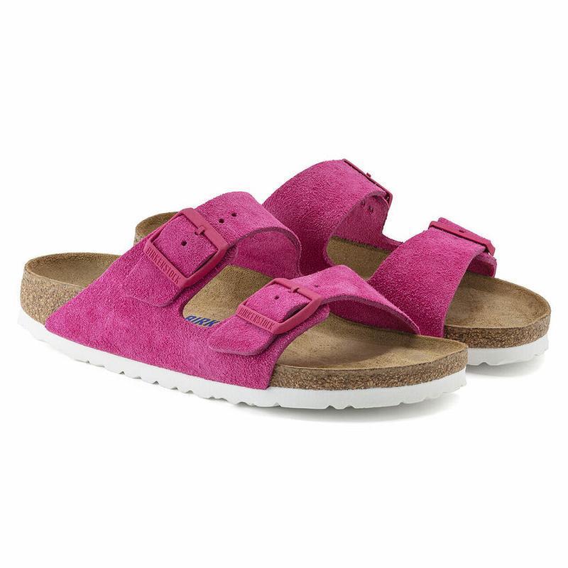 Arizona Birkenstock Soft Footbed Semisove Kozene Damske Nachový | SK 11WNB